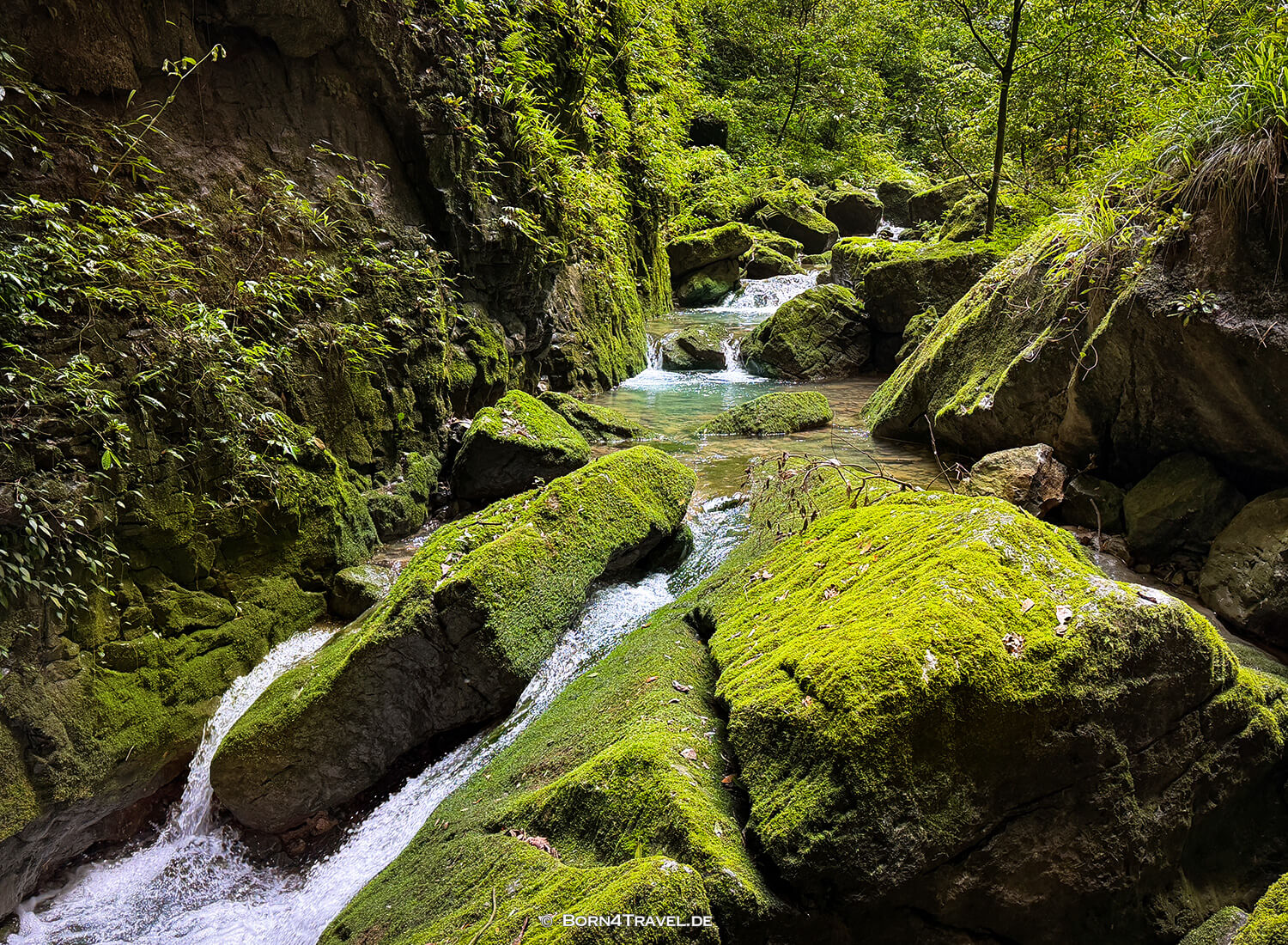 羊水河 (Yángshuǐ Hé) im Wulong-Karstgebiet.,China2026,born4travel.de