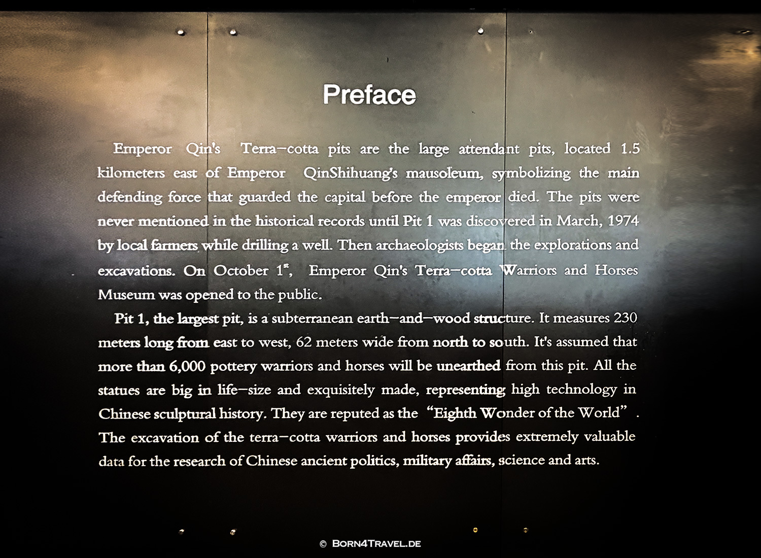 Terracotta Army – Mausoleum of the First Qin Emperor, Xi'an,China2026,born4travel.de