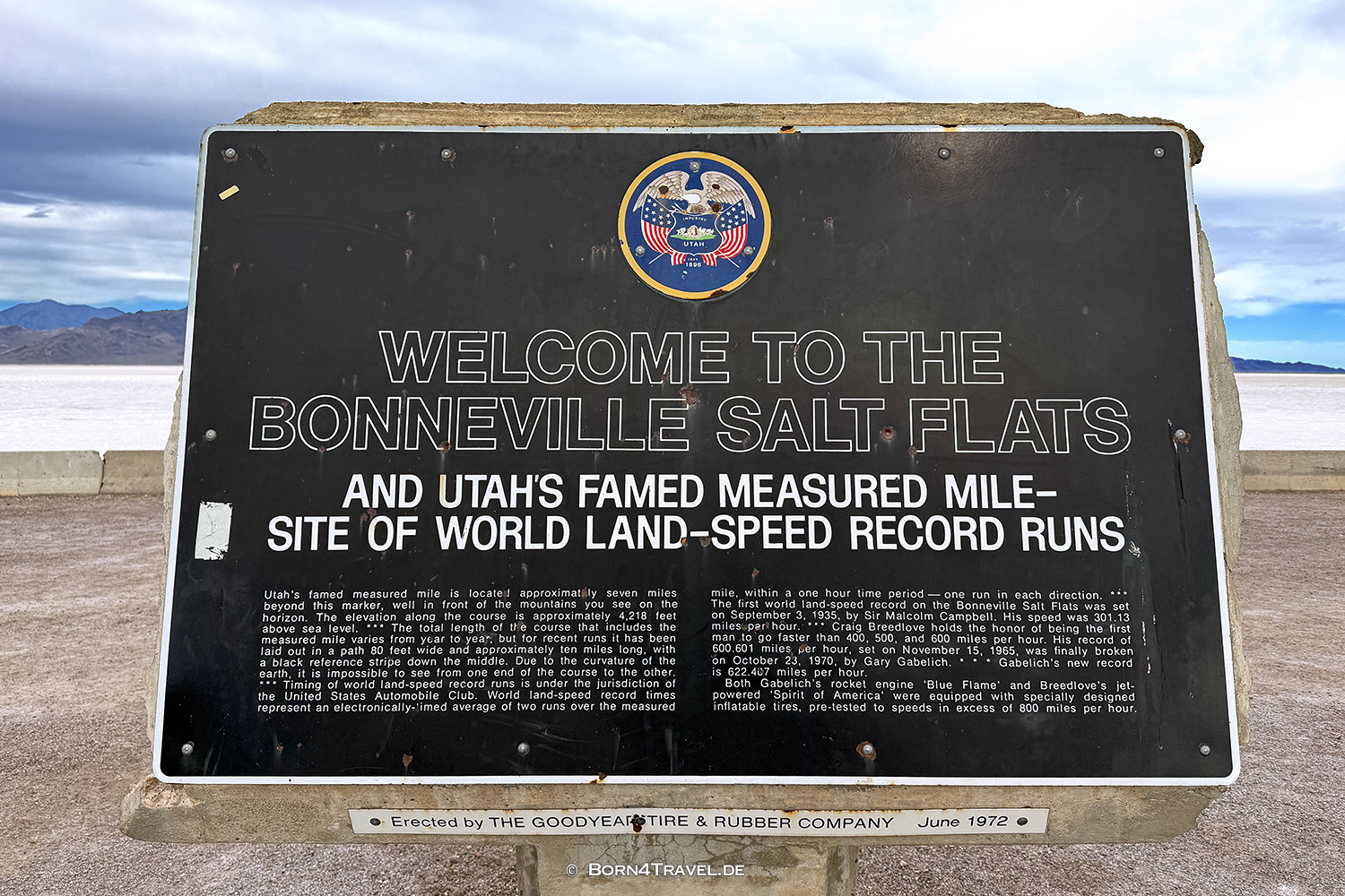 Bonneville Saltflats,Salt Lake City,Utah,USA2025,born4travel.de